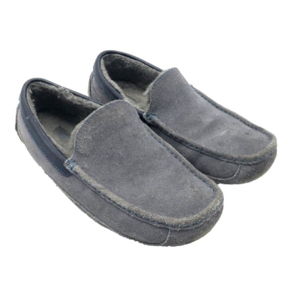 SLINGBACK LOAFER IN BLACK SUEDE AND SHEARLING main image 1